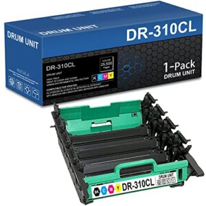 nucala compatible dr310cl dr-310cl (1-pack color) drum unit replacement for brother hl-4150cdn hl-4570cdwt hl-4140cw hl-4570cdw mfc-9640cdn mfc-9970cdw mfc-9560cdw mfc-9650cdw printer drum