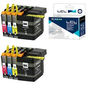 lcl compatible ink cartridge replacement for brother lc10e lc10ebk lc10ec lc10em lc10ey xxl high yield mfc-j6925dw (2black 2cyan 2magenta 2yellow 8-pack)