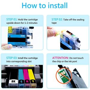 AceInk 9 Pack Color LC103 XL Replacement Ink Cartridges for LC103 XL LC103XL Compatible with Brother MFC J870DW J450DW J470DW J650DW J4410DW J4510DW J4710DW J6720 Printer (3C+3M+3Y)