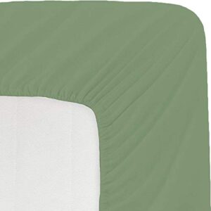 Eco-Friendly 600-Series Egyption Cotton 6-Piece Bedding Comforter Set (Comforter + Duvet Cover + 1 Flat Sheet + Fitted Sheet (16" Deep Pocket) + 2 Pillow Cases ), King Size , Emerald Green