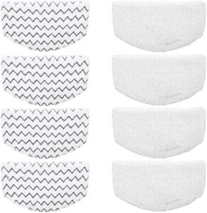 bissell steam mop pads 8pk replacement/washable/reusable compatible with bissell steam mop 1940/1440/1544/1806/2075 series, model 19402/19404/19408/19409/1940a/1940f/1940q/1940t/1941