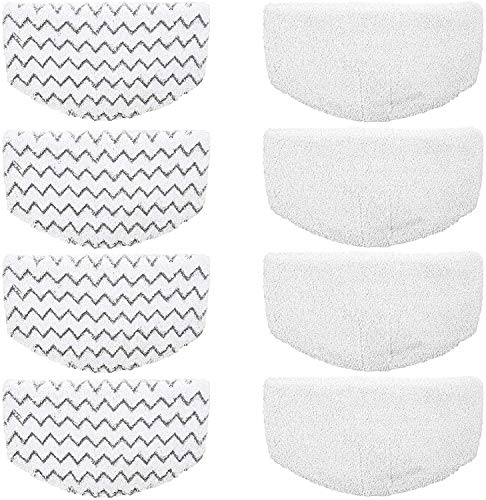 Bissell Steam Mop Pads 8pk Replacement/Washable/Reusable Compatible with Bissell Steam Mop 1940/1440/1544/1806/2075 Series, Model 19402/19404/19408/19409/1940a/1940f/1940q/1940t/1941