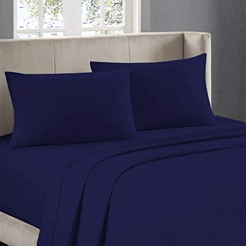 Cotton Home Depot Soft & Cozy 100% Egyption Cotton 400 Thread Count 4 Piece Bed Sheet Set (Flat Sheet, Fitted Sheet & 2 Pillow Cases) , Pocket Size 17 Inches