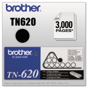 2 x brother tn620 – tn620 toner, 3000 page-yield, black