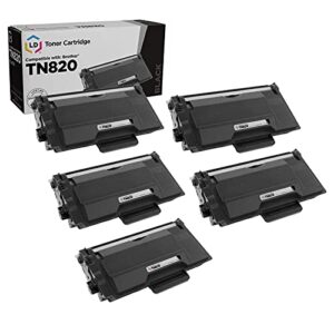 ld products compatible toner cartridge replacement for brother tn820 (black, 5-packs) for use in dcp-l6600dw hl-l6200dw hl-l6200dwt hl-l6250dn hl-l6250dw hl-l6300dwt & hl-l6300dw
