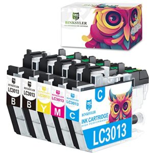compatible lc3013 ink cartridges replacement for brother lc3013 lc3011 high yield work for brother mfc-j491dw mfc-j497dw mfc-j690dw mfc-j895dw printer(3 black,1 cyan,1 magenta,1 yellow) 6-pack