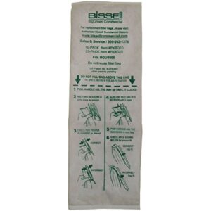 bissell commercial 10 pk vacuum bags for bgu5500