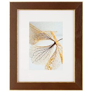 michaels walnut & gold trim frame with mat, gallery by studio décor®