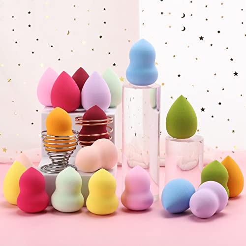 BTYMS 20 Pieces Makeup Sponge Set Blender Blending Sponge Face Beauty Sponge Flawless for Foundation and Powder