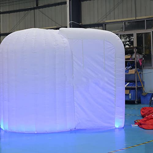 Color Inflatable LED Photography Wedding Photo Studio Snail Inflatable Photo Booth, Inflatable Tent, Indoor Outdoor LED Light Inflatable Photo Booth