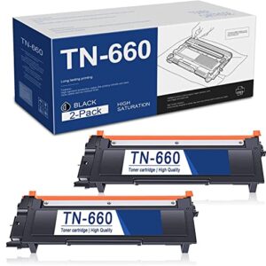 tn660 high yield black toner cartridge 2pk tn-660 ： vaserik compatible replacement for brother hl-l2300d hl-l2320d hl-l2340dw printer