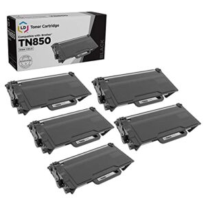 ld products compatible toner cartridge replacement for brother tn850 tn 850 tn-850 high yield (black, 5-packs) for use in dcp-l5500dn dcp-l5600dn dcp-l5650dn dcp-l6600dw hl-l5000d, hl-l5100dn