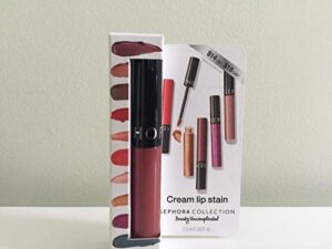 sephora collection cream lip stain liquid lipstick mini, 84 rose redux – new shade