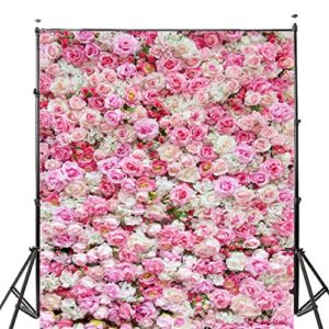 zsedp 1.5×2.1m 5x7ft wedding rose 3d flowers wall studio backdrop photography photo background cloth party weding decor