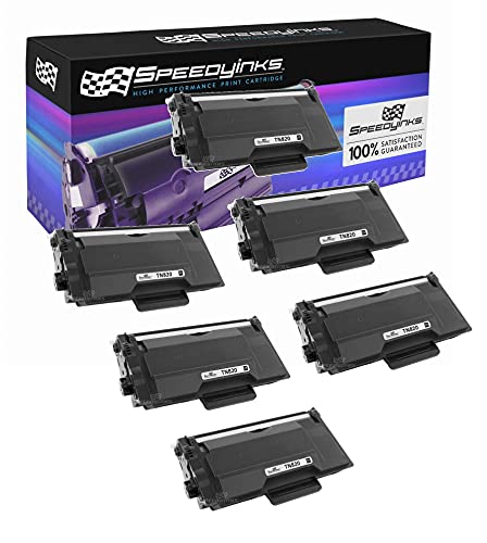 Speedy Inks Compatible Toner Cartridge Replacement for Brother TN820 (Black, 6-Pack)