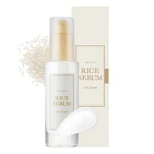 [i’m from] rice serum, 73% fermented rice embryo extract | improve hyperpigmentation, boost collagen, vitality, supply nutrients to skin with vitamin b, healthy glow