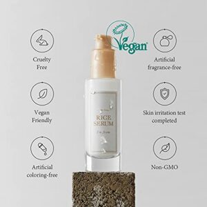 [I'm From] Rice Serum, 73% Fermented Rice Embryo Extract | Improve Hyperpigmentation, Boost Collagen, Vitality, Supply nutrients to skin with Vitamin B, healthy glow