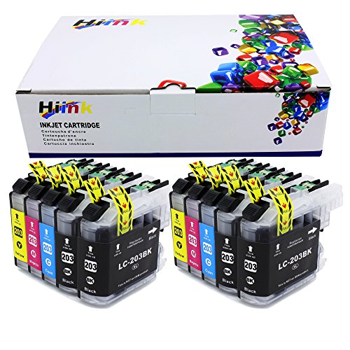 HIINK Comaptible Ink Cartridge Replacement For Brother LC201 LC-201 LC203XL use with J460DW J4320DW J4420DW J460DW J4620DW J480DW J485DW MFC-J5520DW MFC-J5620DW MFC-J5720DW J680DW J880DW J885DW(10-PK)