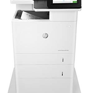 HP LaserJet Enterprise MFP M635fht Monochrome All-in-One Printer with built-in Ethernet, 2-sided printing, extra paper tray & wheeled stand (7PS98A)