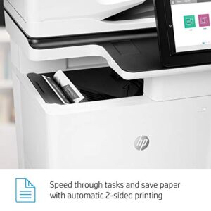 HP LaserJet Enterprise MFP M635fht Monochrome All-in-One Printer with built-in Ethernet, 2-sided printing, extra paper tray & wheeled stand (7PS98A)