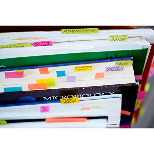 Post-it Super Sticky Notes and Flags, 3x3 in, Pack of 8 Pads and 6 Flags, Assorted Colors (654-8SS2F)