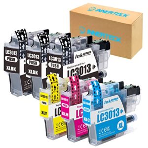 innerteck replacement for brother mfc j895dw j497dw lc3013 xl 3013 ink cartridges 6 pack (3 black,1 cyan,1 magenta,1 yellow) work with brother mfc-j491dw mfc-j497dw mfc-j690dw mfc-j895dw printer