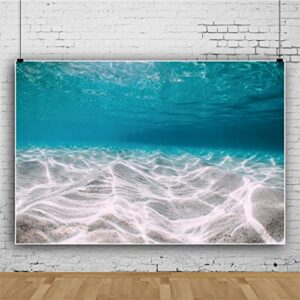 Under The Sea Backdrop 7 x 5 ft Blue Ocean Theme Sunlight Beach Underwater World Scenery Photography Bakcground Vinyl Party Backdrop for Picture Birrthday Party Photo Studio Decor