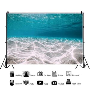 Under The Sea Backdrop 7 x 5 ft Blue Ocean Theme Sunlight Beach Underwater World Scenery Photography Bakcground Vinyl Party Backdrop for Picture Birrthday Party Photo Studio Decor