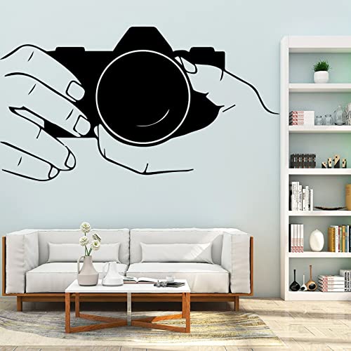 Home Decoration Wall Sticker Photography Camera Photo Decal, Living Room Wall Decoration, Photo Studio Art Decoration 57cmX103cm