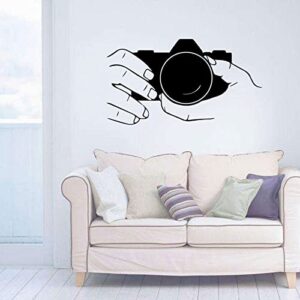 Home Decoration Wall Sticker Photography Camera Photo Decal, Living Room Wall Decoration, Photo Studio Art Decoration 57cmX103cm