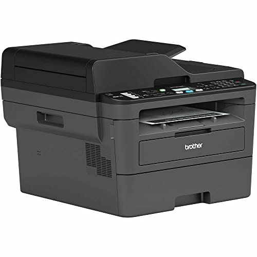 Brother MFC L26 Series All-in-One Laser Printer, Print, Copy, Scan, Fax - 26 ppm, 2400 x 600 dpi, 250 Sheets, Wireless, Mobile Printing, Auto 2-Sided Printing, with MTC Printer Cable (Renewed)