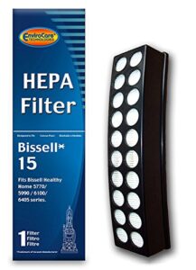 envirocare replacement hepa vacuum cleaner filter designed to fit bissell style 15 healthy home and heavy duty series vacuums