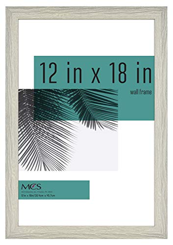 MCS Studio Gallery Frame, Gray Woodgrain, 16 x 20 in, Single & Studio Gallery Frame, Gray Woodgrain, 12 x 18 in, Single