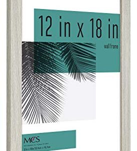 MCS Studio Gallery Frame, Gray Woodgrain, 16 x 20 in, Single & Studio Gallery Frame, Gray Woodgrain, 12 x 18 in, Single