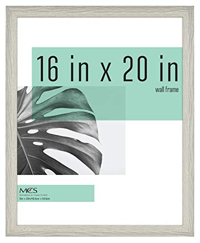 MCS Studio Gallery Frame, Gray Woodgrain, 16 x 20 in, Single & Studio Gallery Frame, Gray Woodgrain, 12 x 18 in, Single