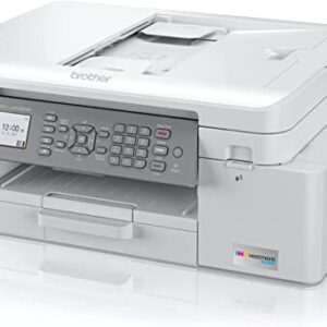 Brother INKvestment Tank MFC-J4335DW Wireless Color All-in-One Inkjet Printer - Print Copy Scan Fax - 20 ppm, 4800 x 1200 dpi, 8.5" x 11", Auto Duplex Printing, 20-Sheet ADF, Wulic Printer Cable