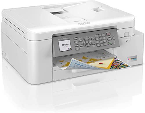 Brother INKvestment Tank MFC-J4335DW Wireless Color All-in-One Inkjet Printer - Print Copy Scan Fax - 20 ppm, 4800 x 1200 dpi, 8.5" x 11", Auto Duplex Printing, 20-Sheet ADF, Wulic Printer Cable