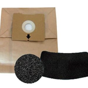 Bissell 5 Bag & Filter Kit for 4122 Zing Bagged Canister, New OEM Part, 1480, 8 Ounces, Brown