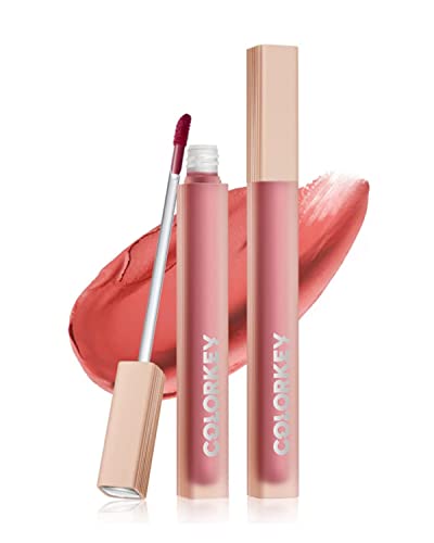 COLORKEY Soft Matte Water Tint, Hydrating Glossy Lip Gloss, Long-Lasting Liquid Lipstick | Moist Fit Without Stickiness | Moisturized | Transparent | Highly Pigmented Lip Tint (O302 Balsam Jasmine)