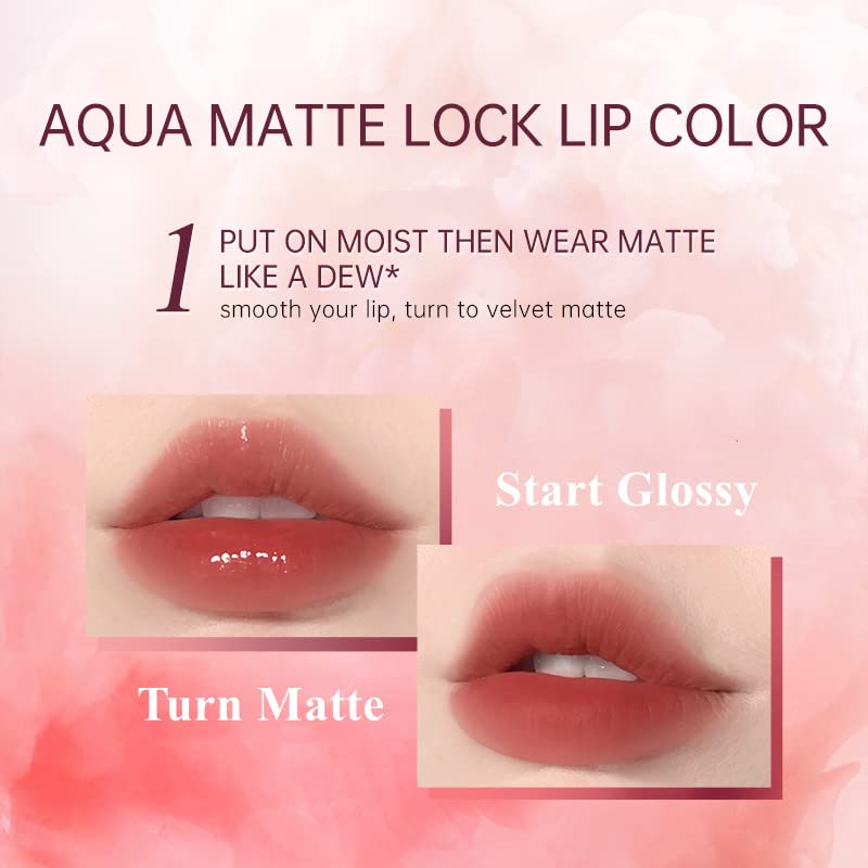 COLORKEY Soft Matte Water Tint, Hydrating Glossy Lip Gloss, Long-Lasting Liquid Lipstick | Moist Fit Without Stickiness | Moisturized | Transparent | Highly Pigmented Lip Tint (O302 Balsam Jasmine)