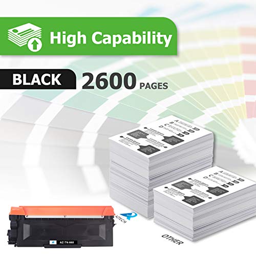 Aztech Compatible Toner Cartridge Replacement for Brother TN660 TN 630 TN-660 TN-630 HL-L2340DW HL-L2300D MFC-L2707DW DCP-L2540DW DCP-L2520DW HL-L2320D (Black, 1-Pack)