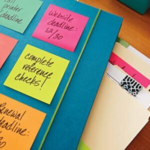 Post-it Notes, 3x3 in, 14 Pads, America's #1 Favorite Sticky Notes, Poptimistic Collection, Bright Colors (Acid Lime, Aqua Splash, Guava, Neon Green, Power Pink, Vital Orange)Recyclable (654-14AN)