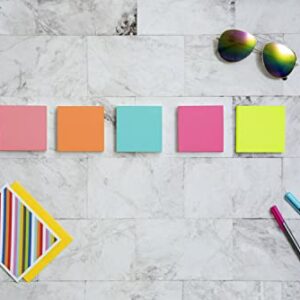 Post-it Notes, 3x3 in, 14 Pads, America's #1 Favorite Sticky Notes, Poptimistic Collection, Bright Colors (Acid Lime, Aqua Splash, Guava, Neon Green, Power Pink, Vital Orange)Recyclable (654-14AN)