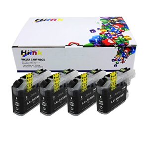 hi ink 4 pack lc203xl black ink cartridge replacement for brother lc203xl lc201 used in mfc-j460dw mfc-j480dw mfc-j485dw mfc-j680dw mfc-j880dw mfc-j885dw (4-pack black)