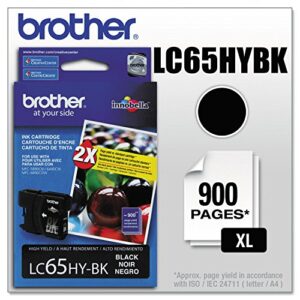 brother lc65hybk innobella high-yield ink cartridge, black – in retail packaging