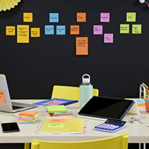 Post-it Super Sticky Pop-up Notes, 3x3 in, 13 Pads, 2x the Sticking Power, Energy Boost, Bright Colors (Orange, Pink, Blue, Green),Recyclable (R330-6SSAN)