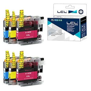 lcl compatible ink cartridge replacement for brother lc10e lc10ec lc10em lc10ey xxl mfc-j6925dw (2cyan 2magenta 2yellow 6-pack)