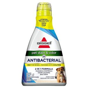 bissell pet stain & odor plus antibacterial 2 in 1 carpet formula, 1567, 40 fl oz