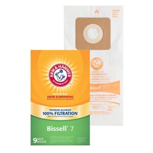 arm & hammer bissell style 7 premium allergen vacuum bags, 9