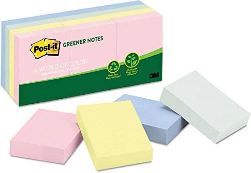 Note,Post-It,1.5"X2",Assortd,PK12